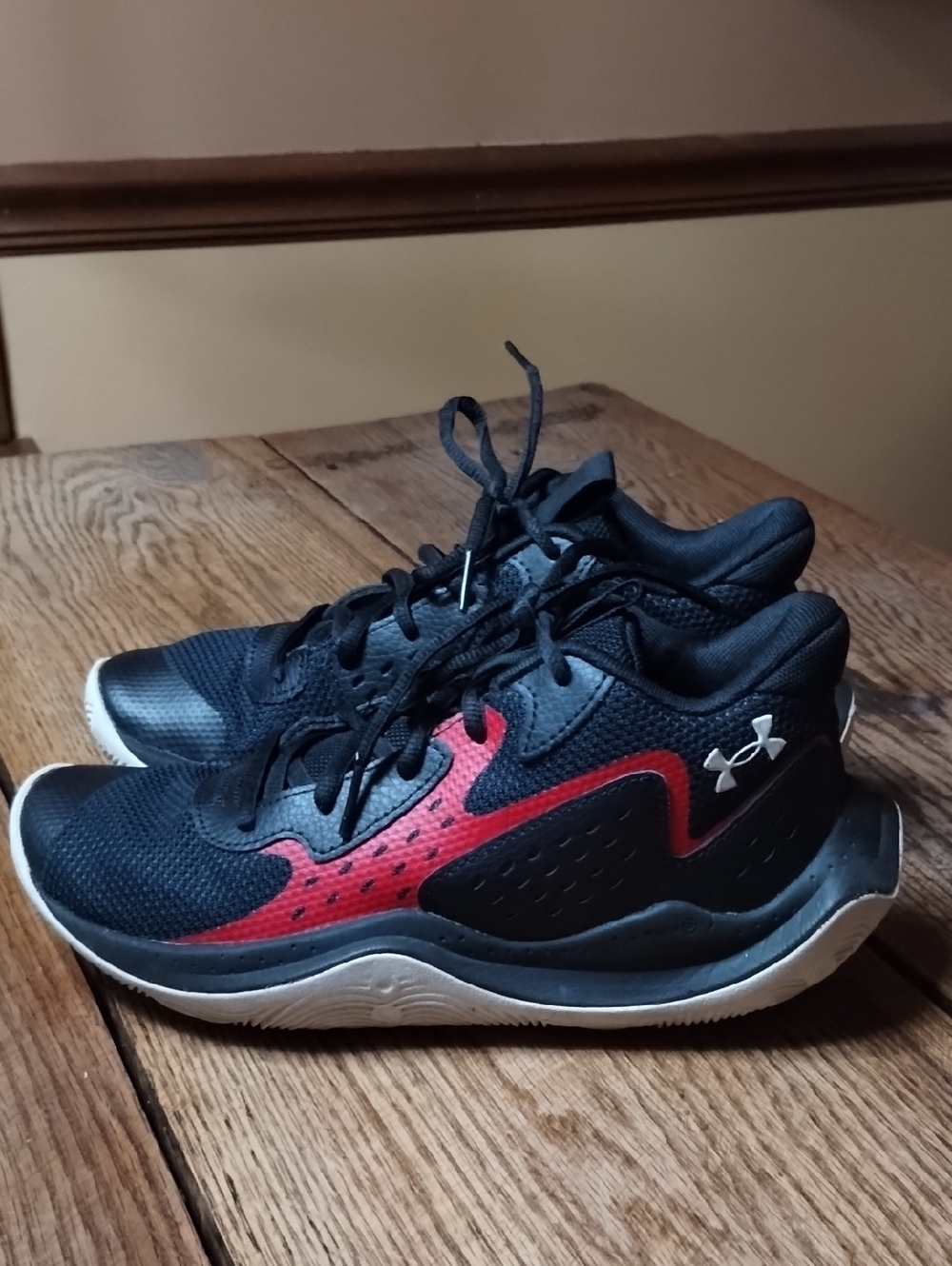Under Armour Black and Red Performance Trainers